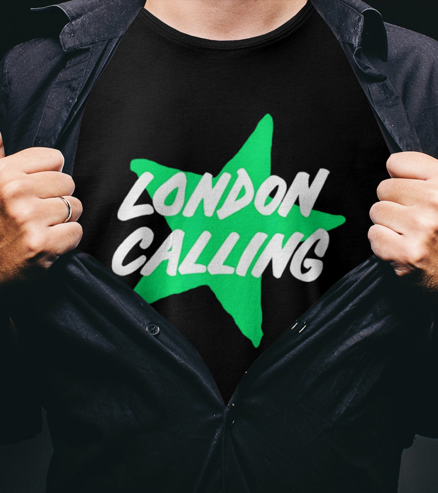 Dallas Stars London Calling The Clash Hockey Star T-Shirt