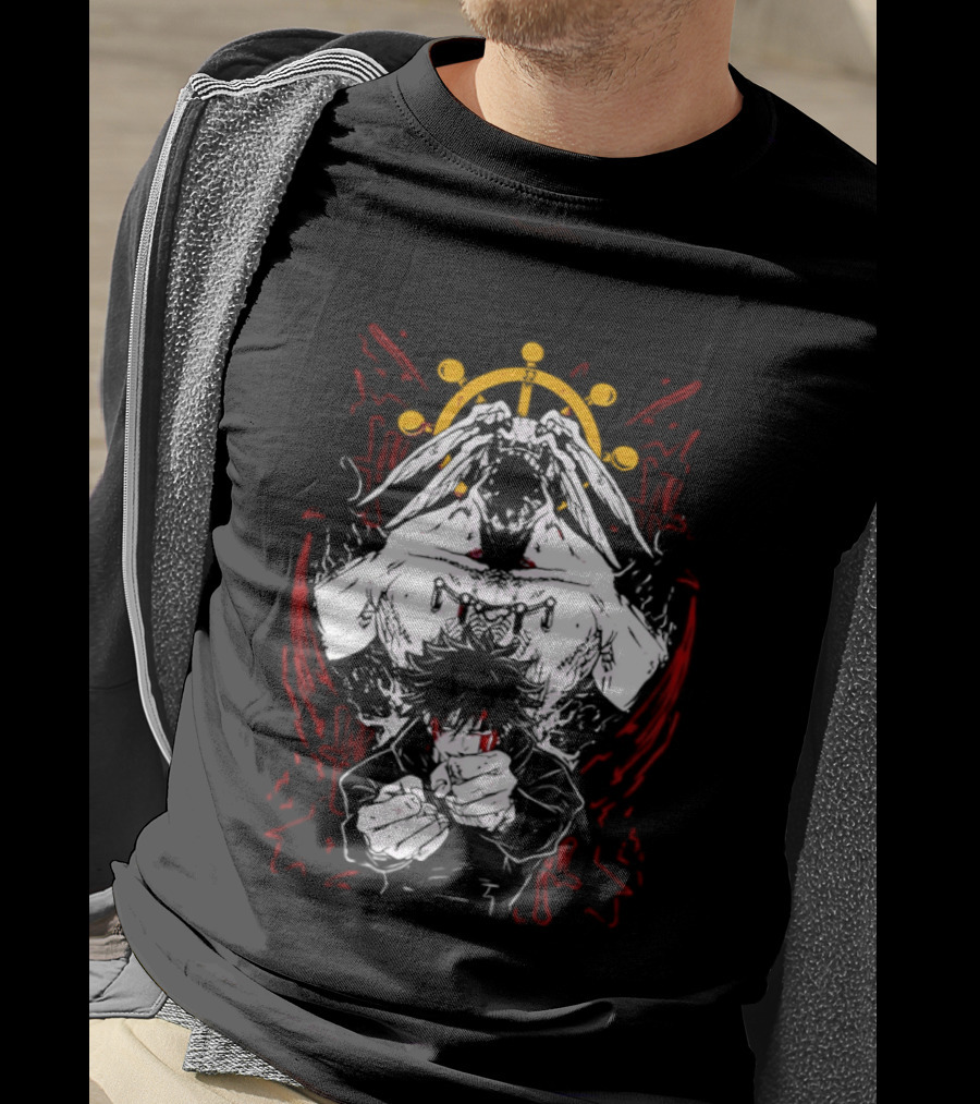 Dark Anime Summoner Characters Celestial Crown Warrior T-Shirt