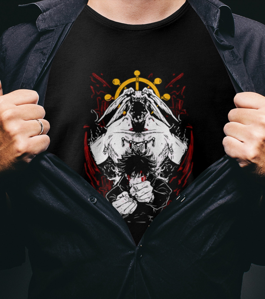 Dark Anime Summoner Characters Celestial Crown Warrior T-Shirt