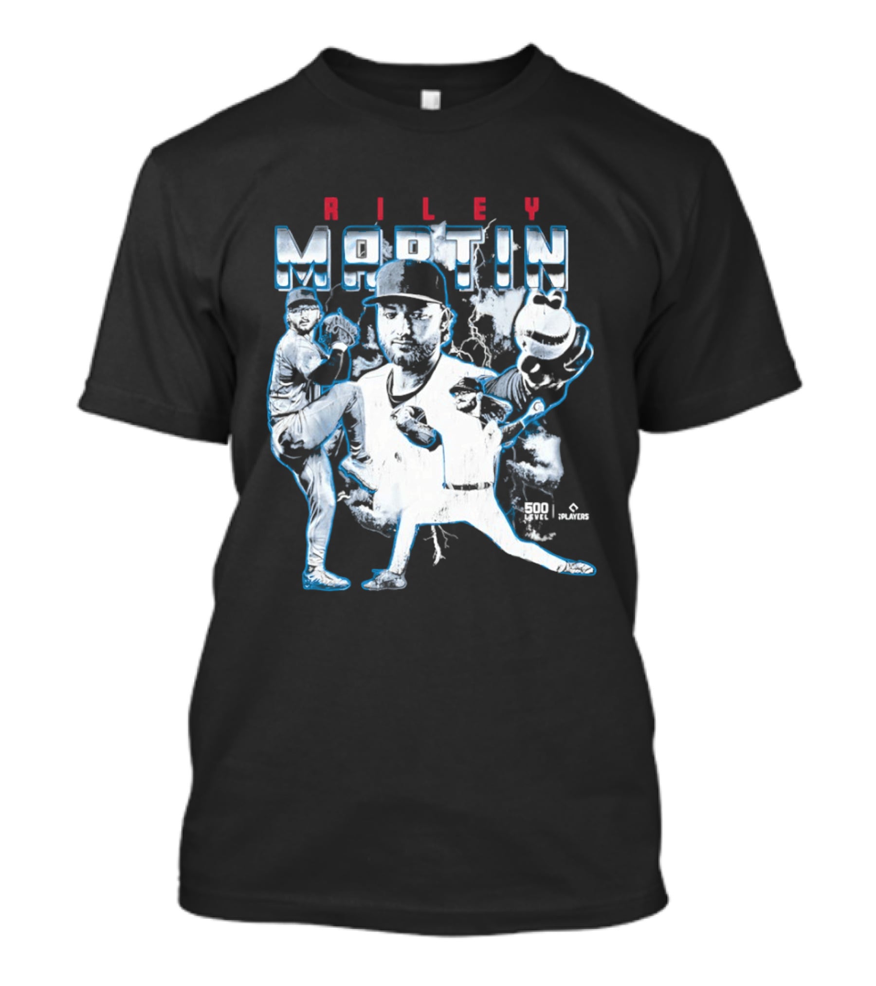 Riley Martin Chicago Cubs MLB Lightning Pitcher Action Scene T-Shirt