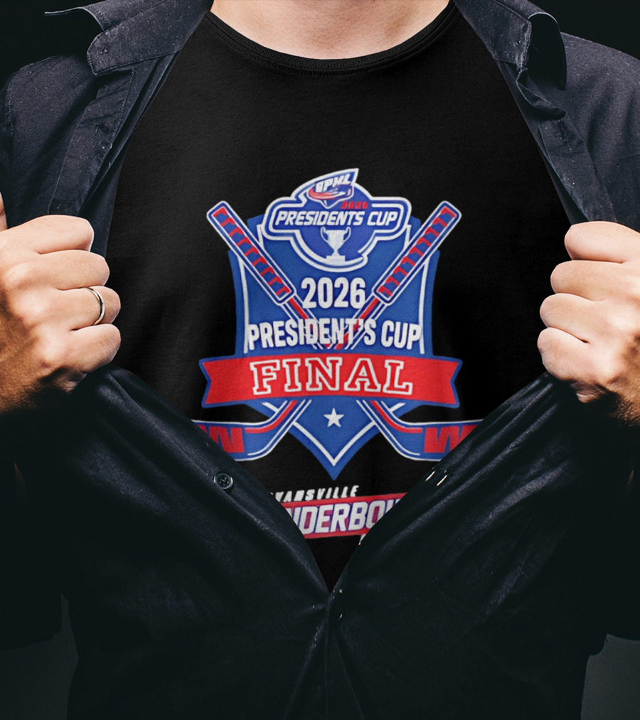 Evansville Thunderbolts Hockey 2026 SPHL Presidents Cup Final T-Shirt