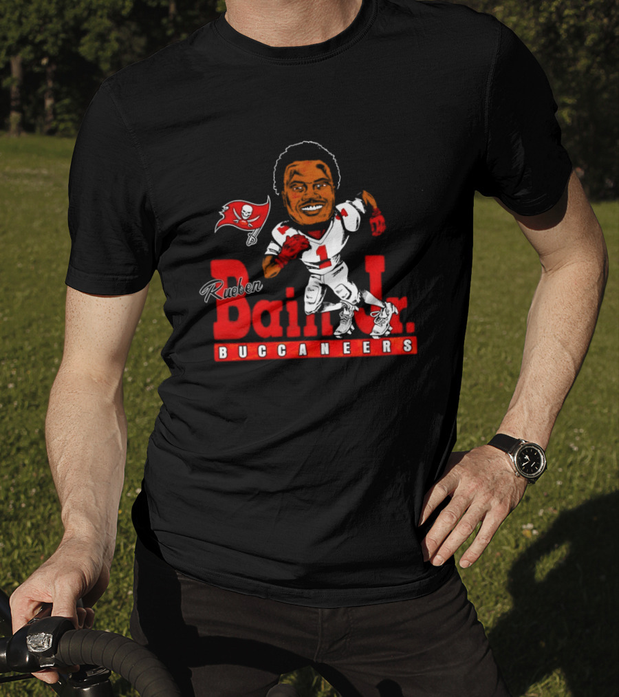 Rueben Bain Jr Buccaneers Caricature NFL Football Player Tampa Bay T-Shirt