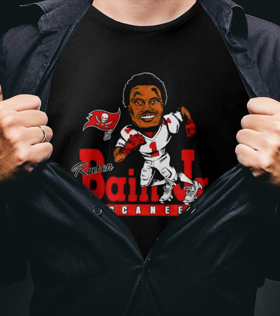 Rueben Bain Jr Buccaneers Caricature NFL Football Player Tampa Bay T-Shirt