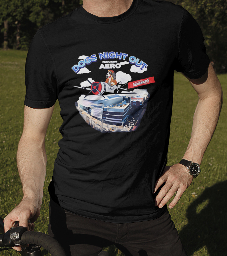 Evansville Thunderbolts Dogs Night Out Featuring Aero Event T-Shirt