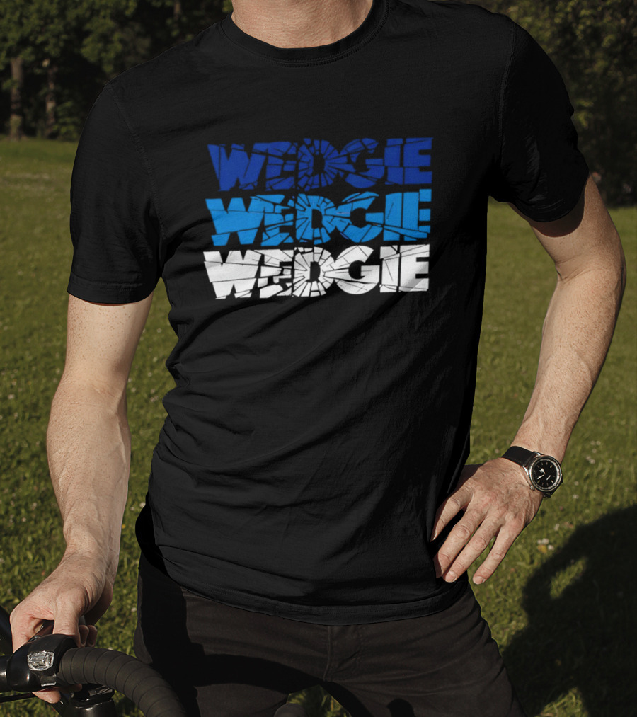 Scott Wedgewood Colorado Avalanche NHL Wedgie Chant Shattered Glass Wedge Wedgie T-Shirt
