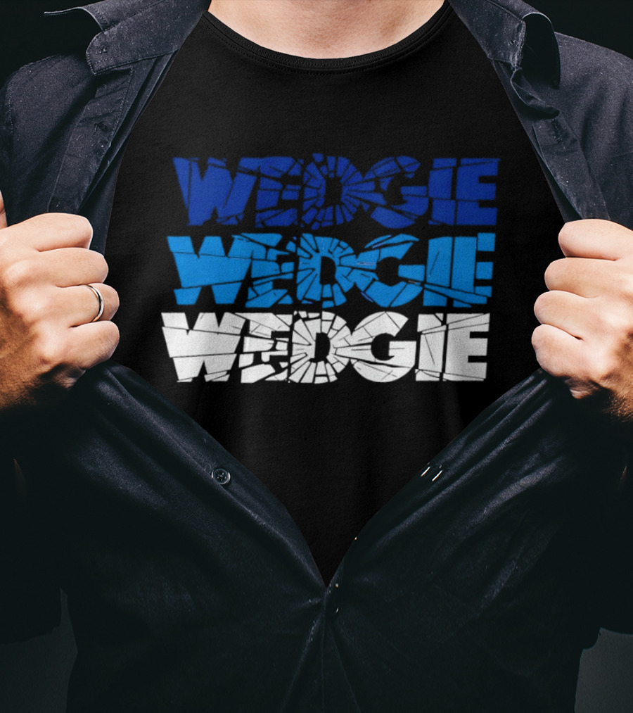 Scott Wedgewood Colorado Avalanche NHL Wedgie Chant Shattered Glass Wedge Wedgie T-Shirt