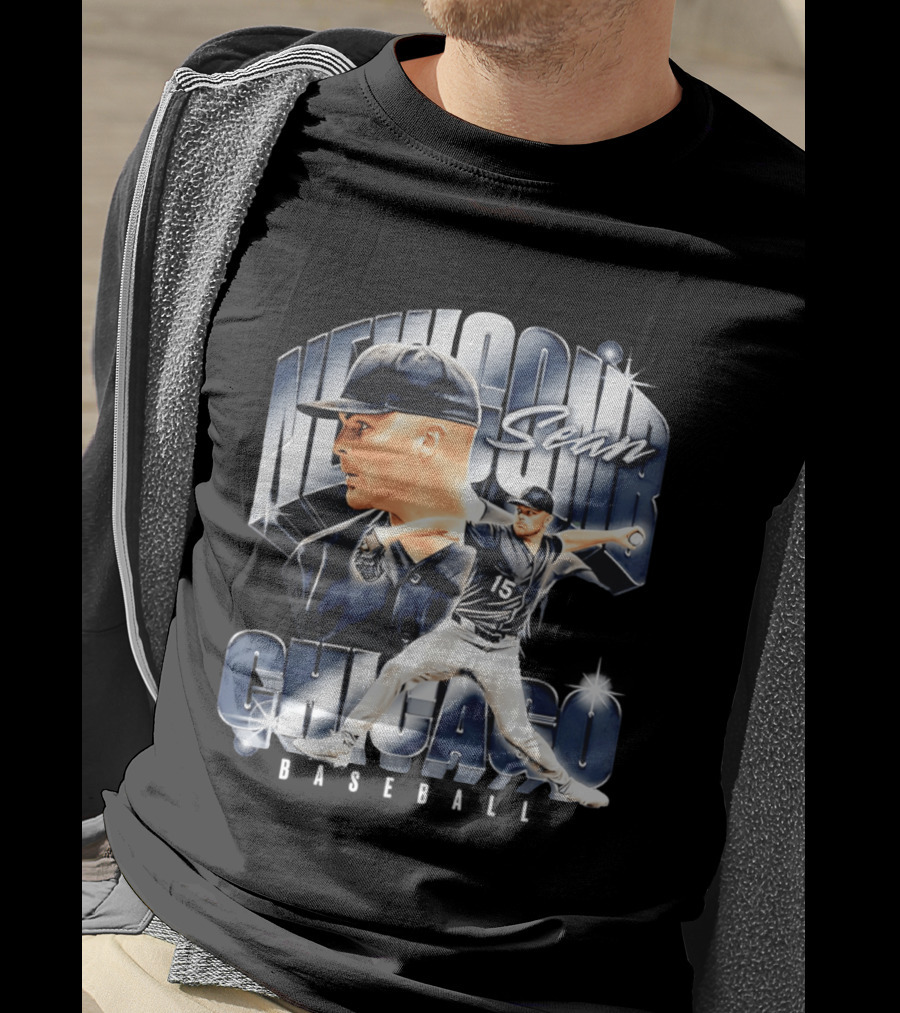 Sean Newcomb Chicago White Sox Pitcher Airbrush T-Shirt