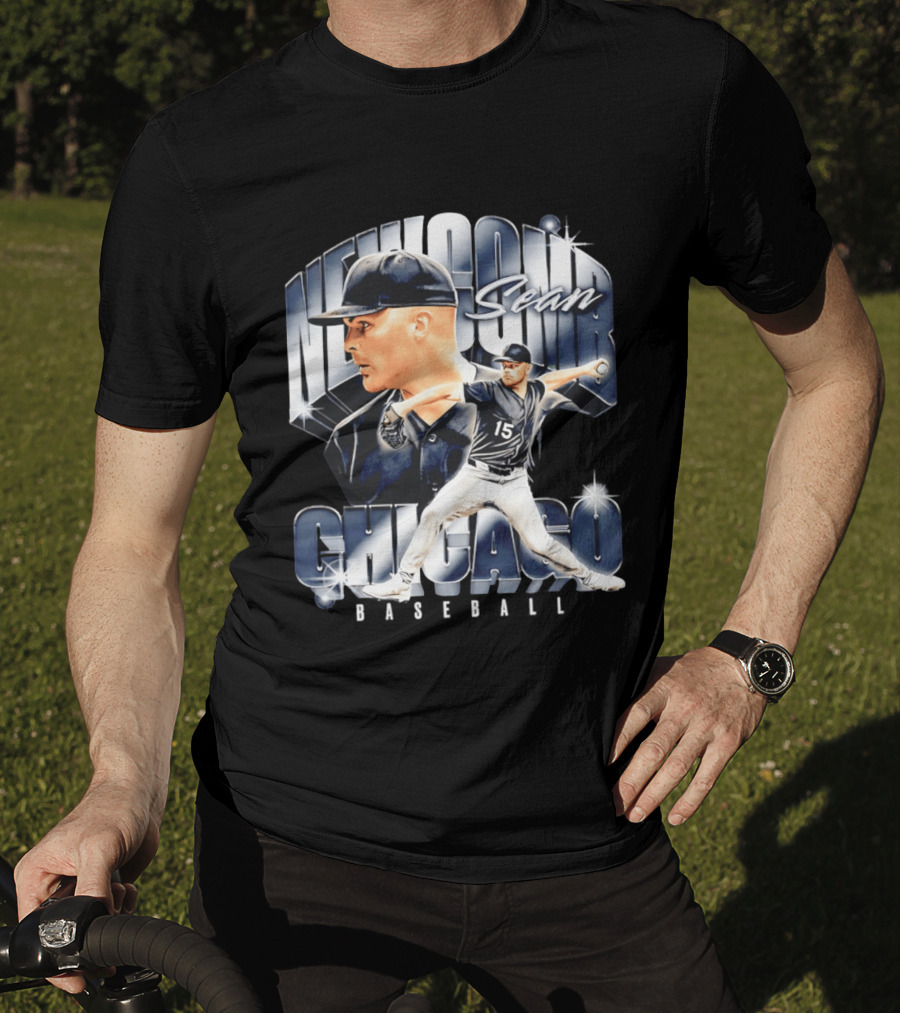 Sean Newcomb Chicago White Sox Pitcher Airbrush T-Shirt