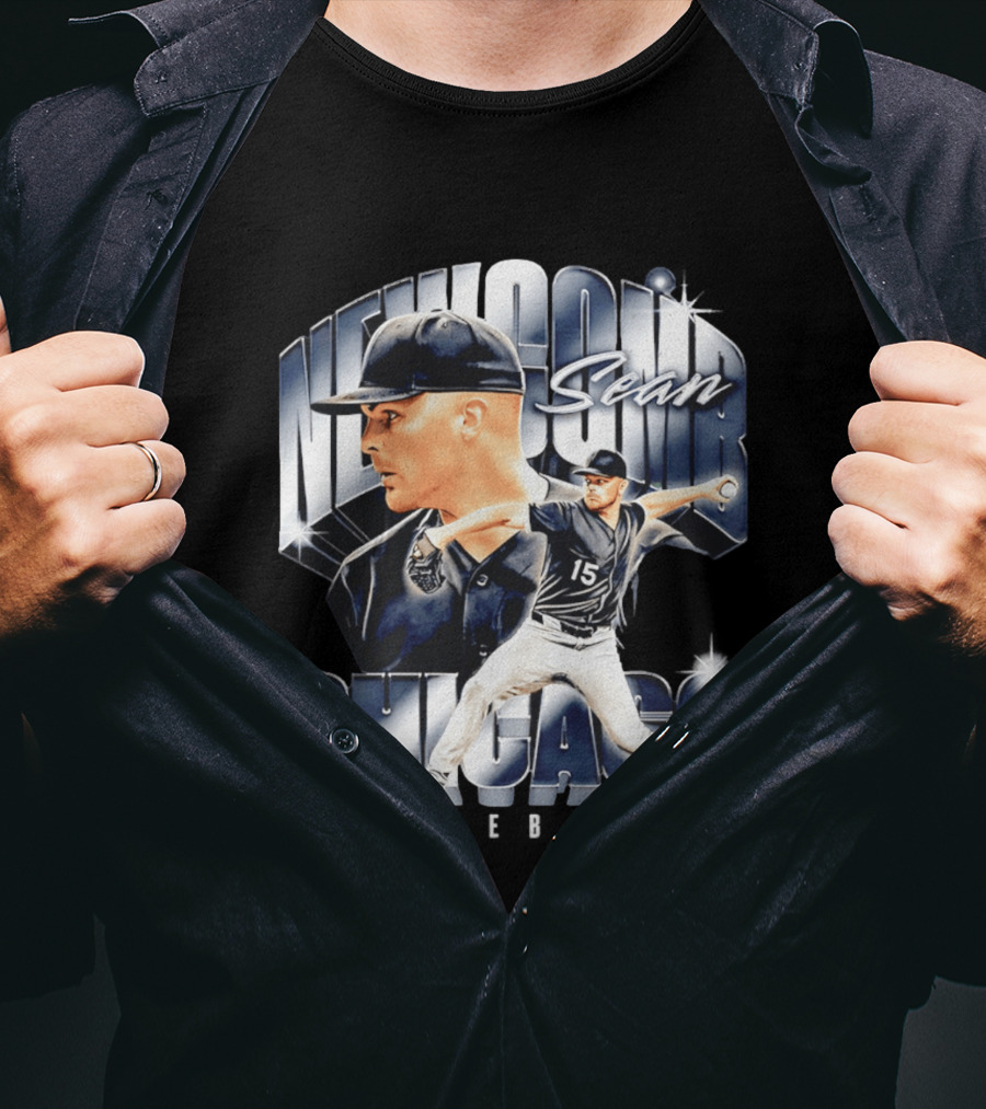 Sean Newcomb Chicago White Sox Pitcher Airbrush T-Shirt