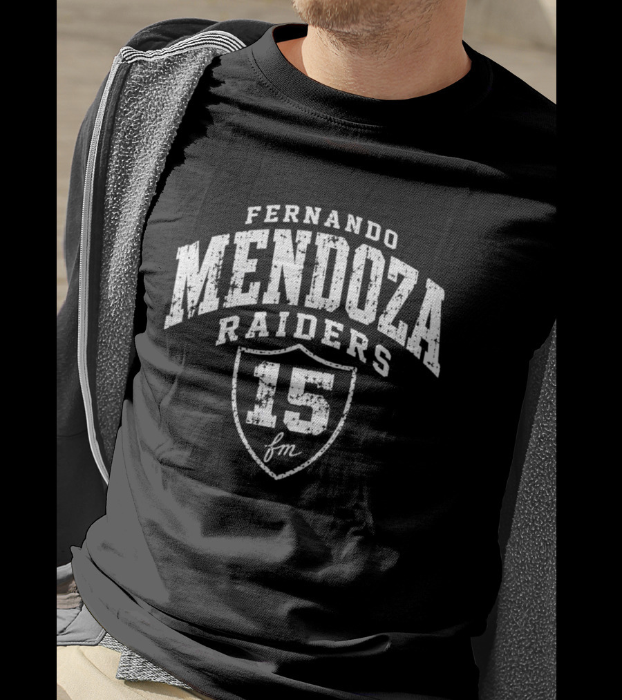 Fernando Mendoza Raiders 15 2026 Las Vegas T-Shirt