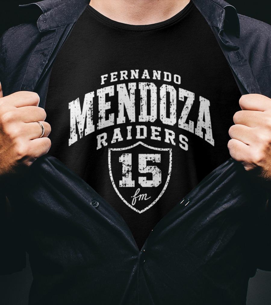 Fernando Mendoza Raiders 15 2026 Las Vegas T-Shirt