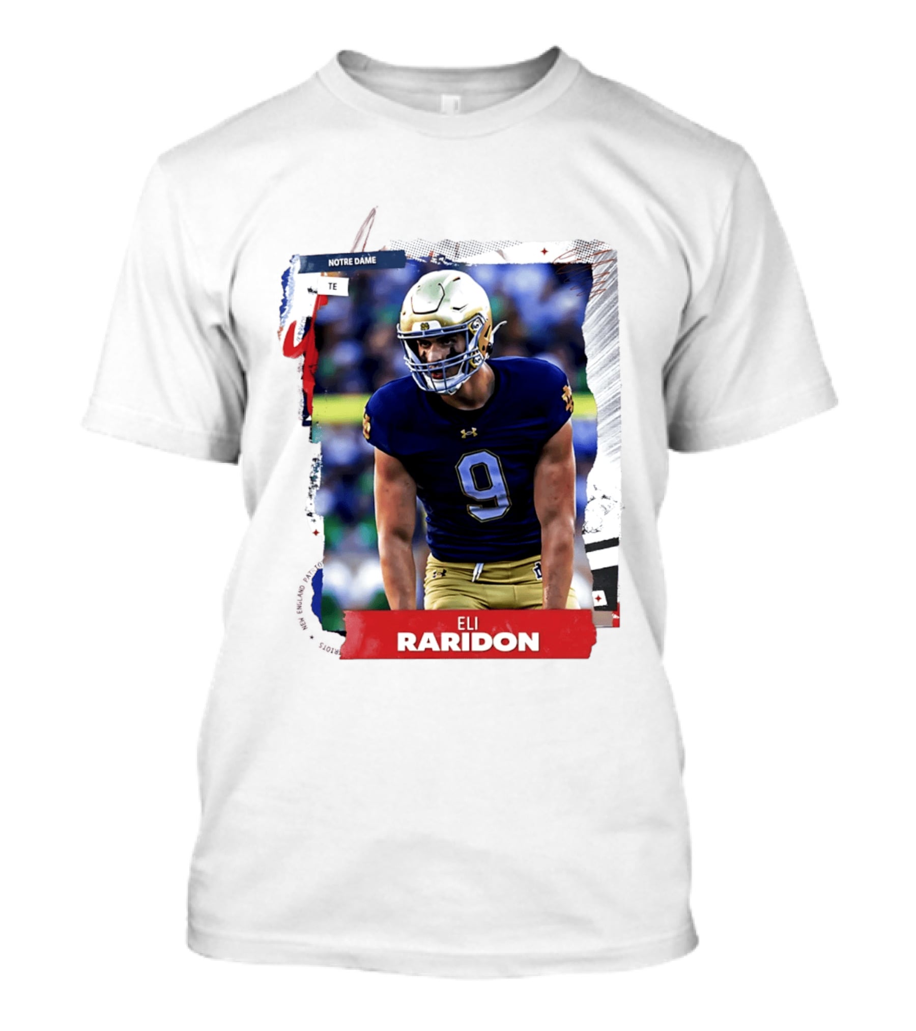 Notre Dame Tight End Eli Raridon 2206 Draft Prospect T-Shirt