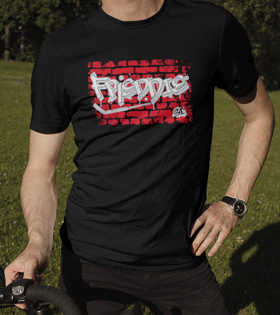 Frederik Andersen Freddie 31 Carolina Hurricanes Brick Wall Graffiti T-Shirt