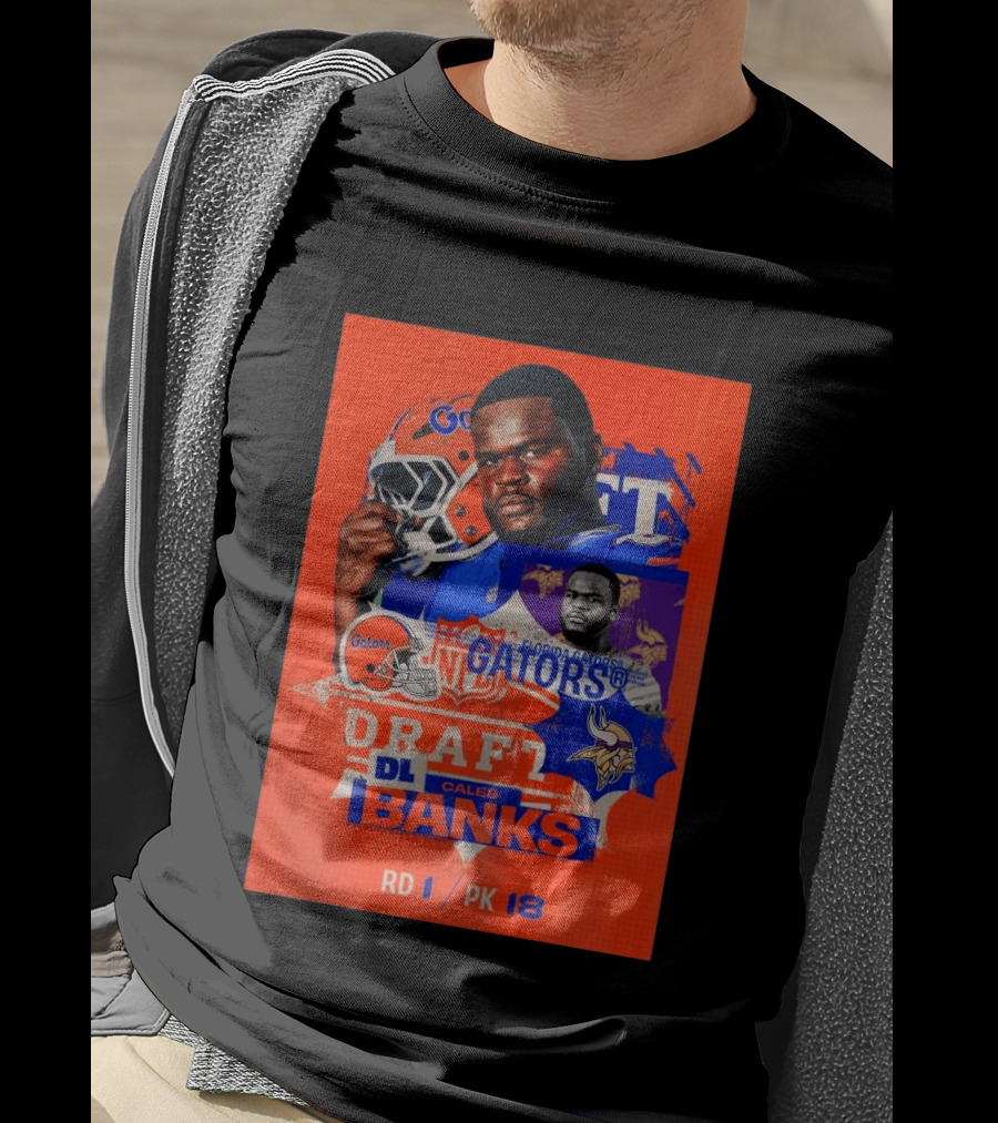 Florida Gators Football Caleb Banks NFL Draft DL Round 1 Pick 18 T-Shirt