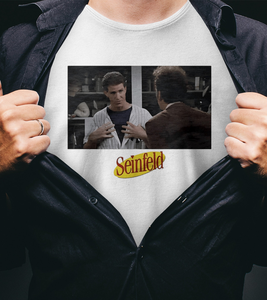 Seinfeld Kramer O'Neill Yankees Crossover Scene T-Shirt