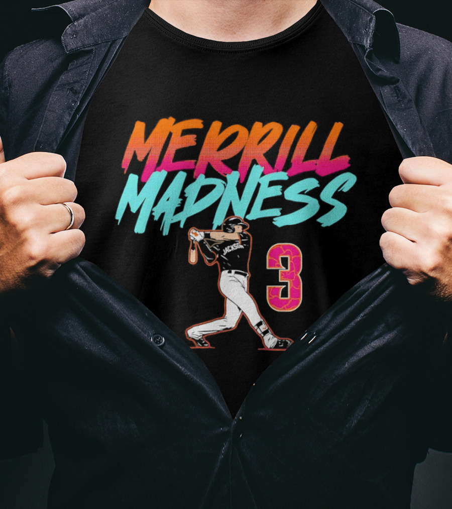 Merrill Madness Jackson Merrill San Diego 3 City Edition T-Shirt