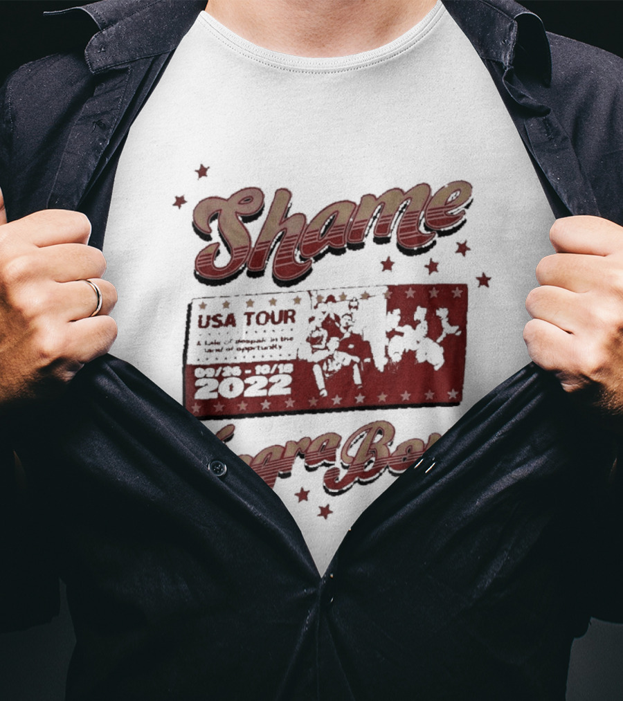 Shame Viagra Boys USA Tour 2022 Dates Stars T-Shirt