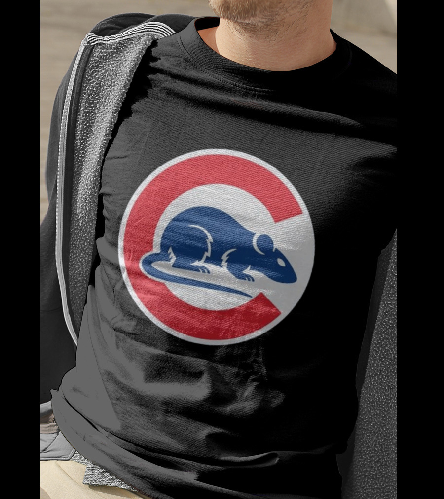 Wrigley Rats C Red And Blue Rat T-Shirt