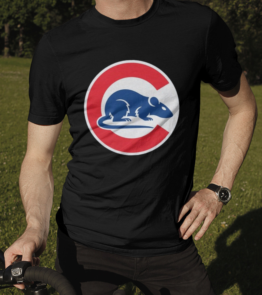 Wrigley Rats C Red And Blue Rat T-Shirt