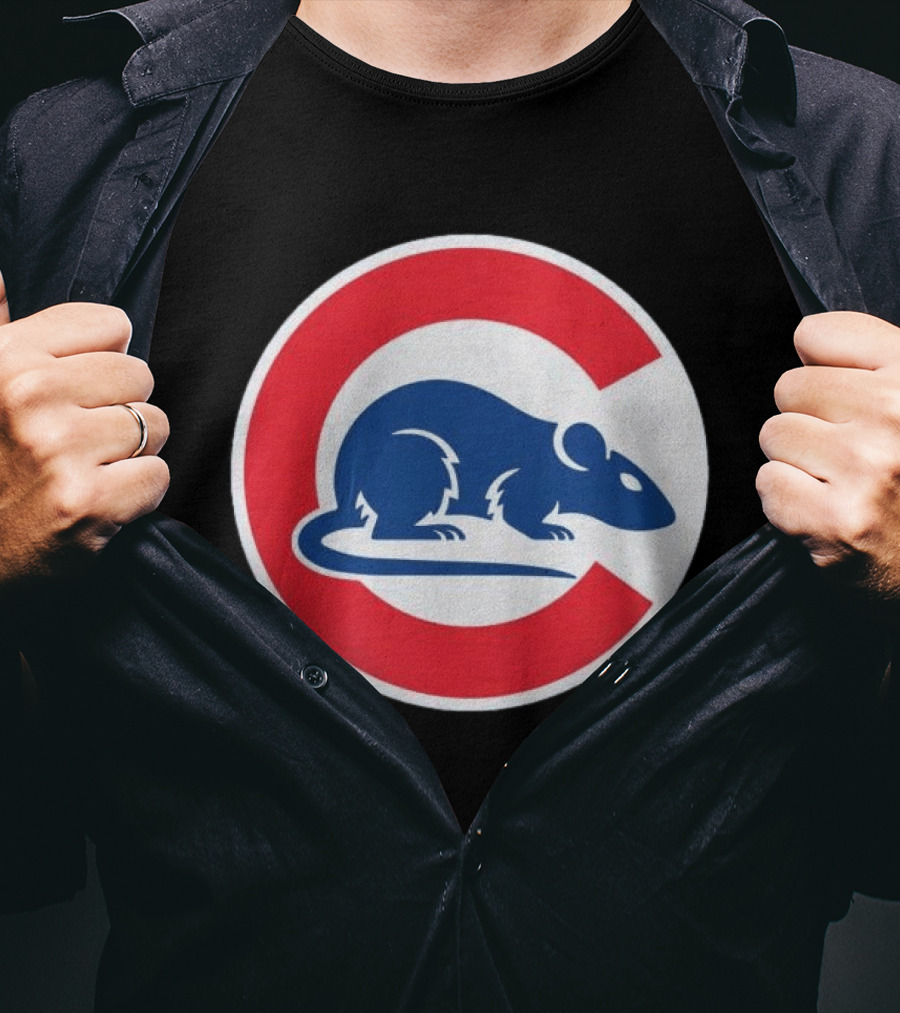 Wrigley Rats C Red And Blue Rat T-Shirt