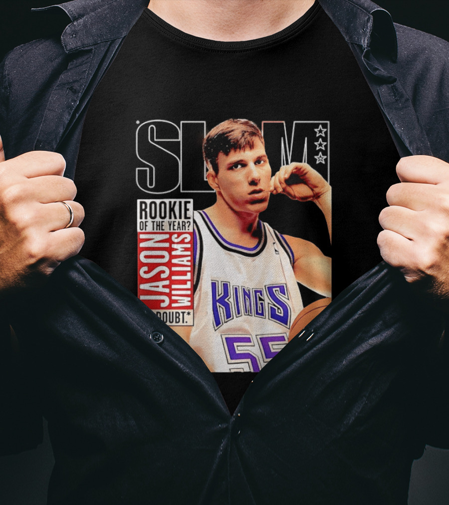 Jason Williams Rookie Of The Year No Doubt Sacramento Kings Slam Cover NBA T-Shirt