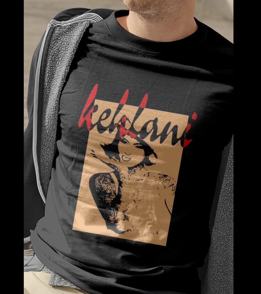 Kehlani 2026 Album Tattoo Art Style Monochrome T-Shirt