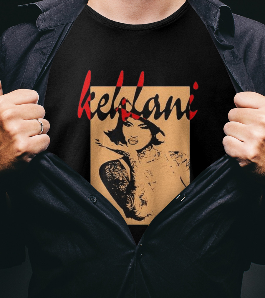 Kehlani 2026 Album Tattoo Art Style Monochrome T-Shirt