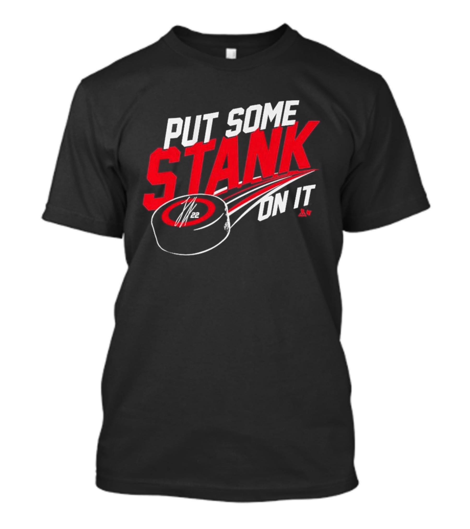 Put Some Stank On It Logan Stankoven Hockey Puck T-Shirt