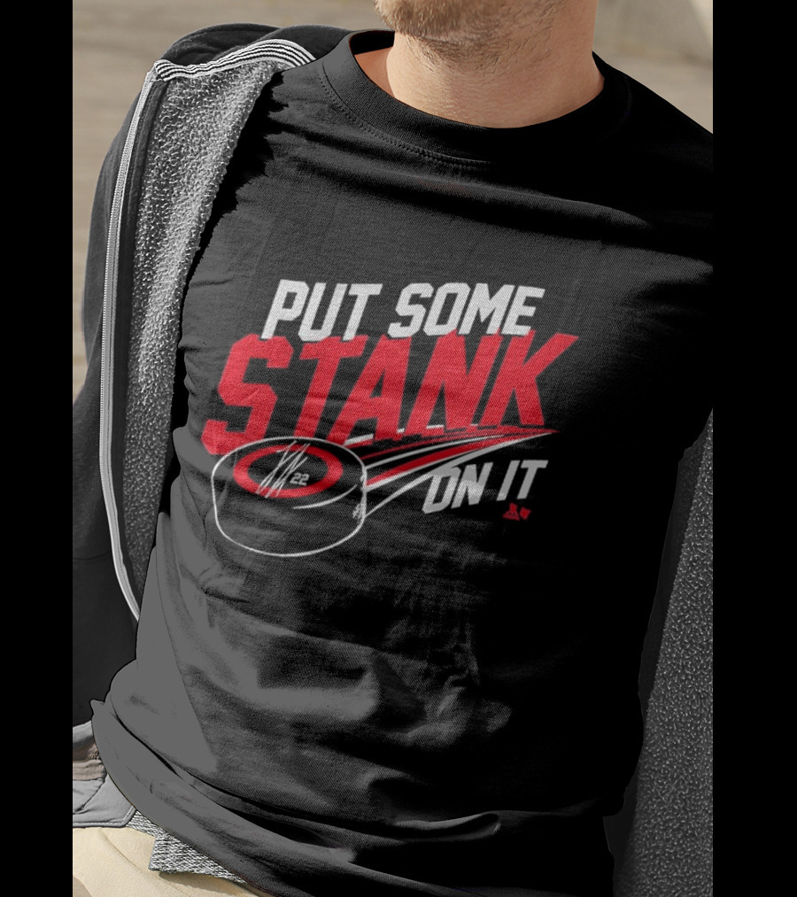Put Some Stank On It Logan Stankoven Hockey Puck T-Shirt