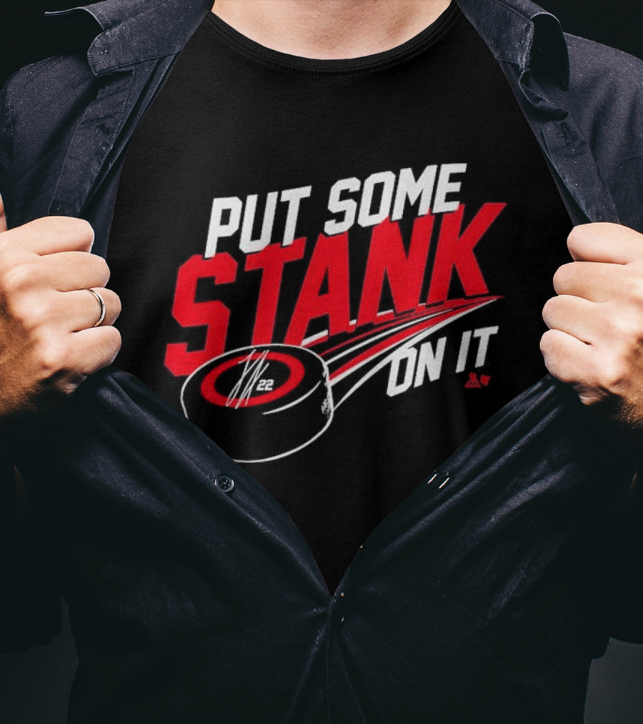 Put Some Stank On It Logan Stankoven Hockey Puck T-Shirt