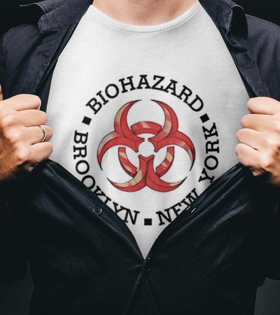 Brooklyn New York Biohazard Survival Of The Fittest T-Shirt