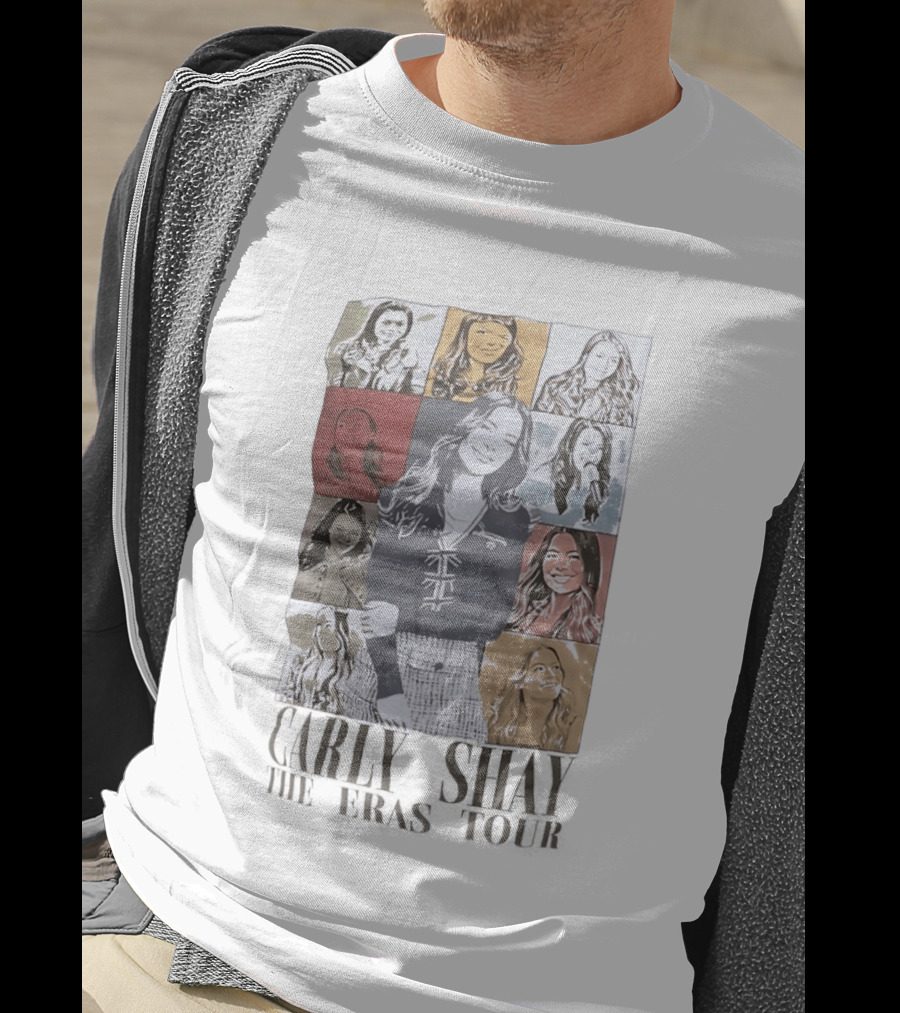 Carly Shay The Eras Tour Pop Art Portrait Collage T-Shirt