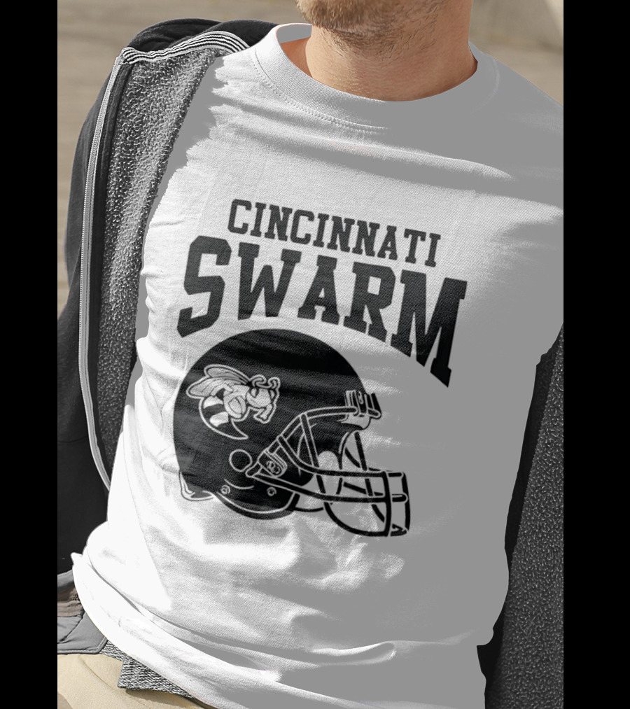 Cincinnati Swarm Hornet Football Helmet 2026 T-Shirt