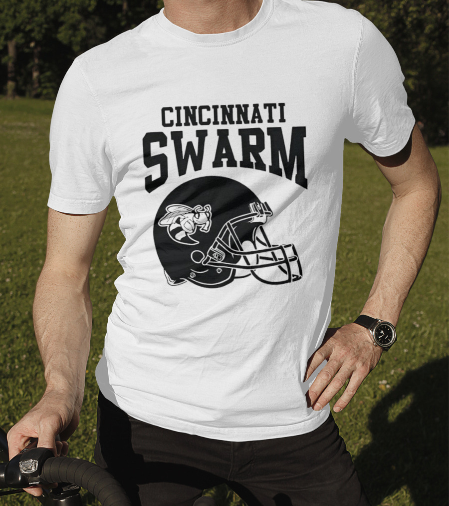 Cincinnati Swarm Hornet Football Helmet 2026 T-Shirt