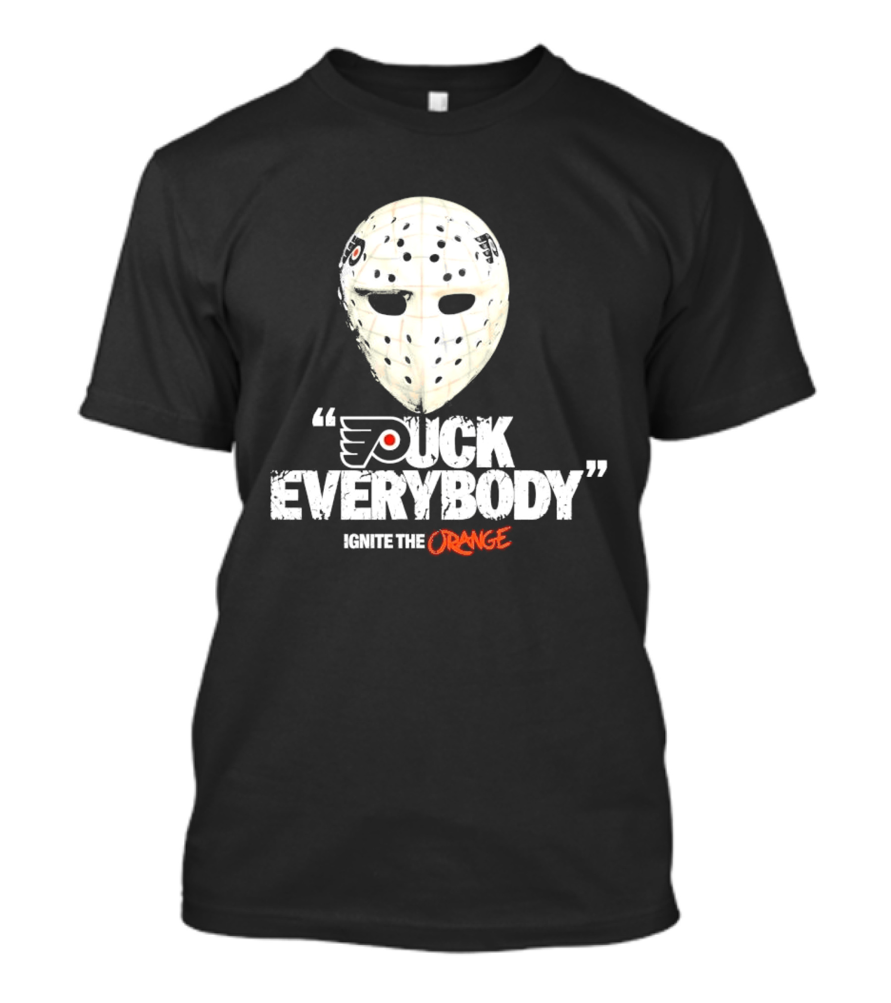 Philadelphia Flyers Puck Everybody Ignite The Orange Hockey Mask NHL 2026 T-Shirt
