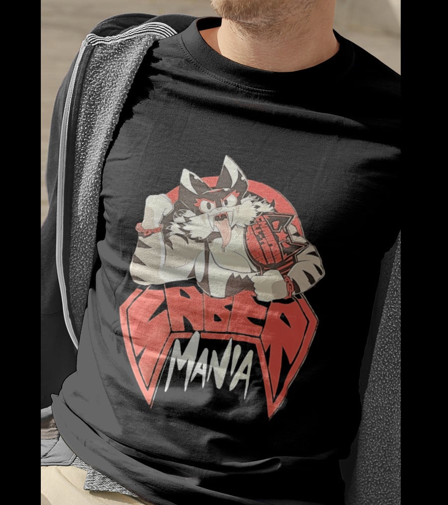 Ring Cats Saber Mania Wrestling Champion Feline T-Shirt