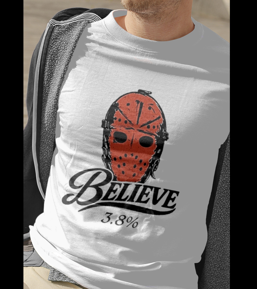 Philadelphia Flyers Believe 3.8% Jason Voorhees Mask T-Shirt