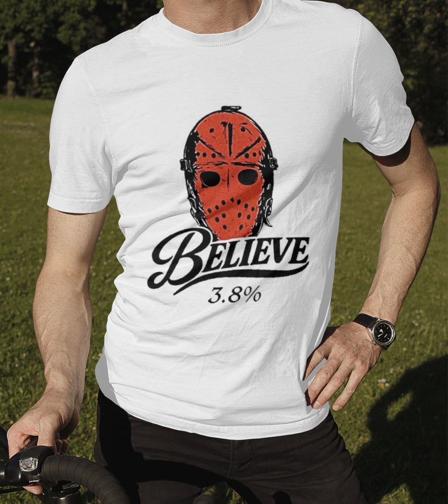 Philadelphia Flyers Believe 3.8% Jason Voorhees Mask T-Shirt