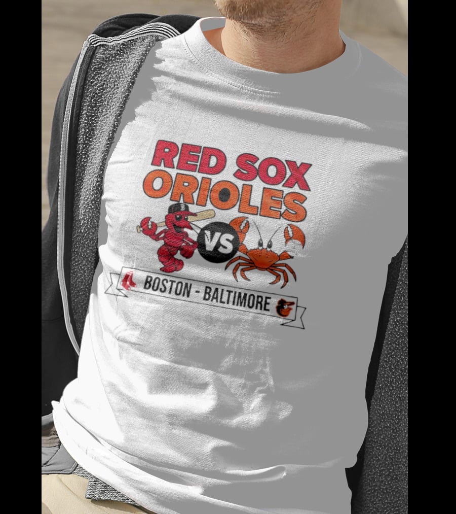 Red Sox Orioles Shrimp Vs Crab Boston Baltimore T-Shirt