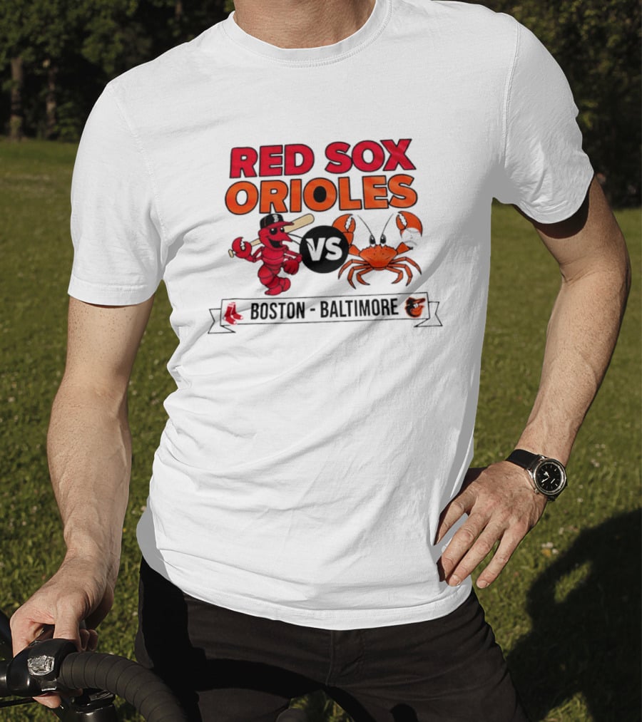 Red Sox Orioles Shrimp Vs Crab Boston Baltimore T-Shirt