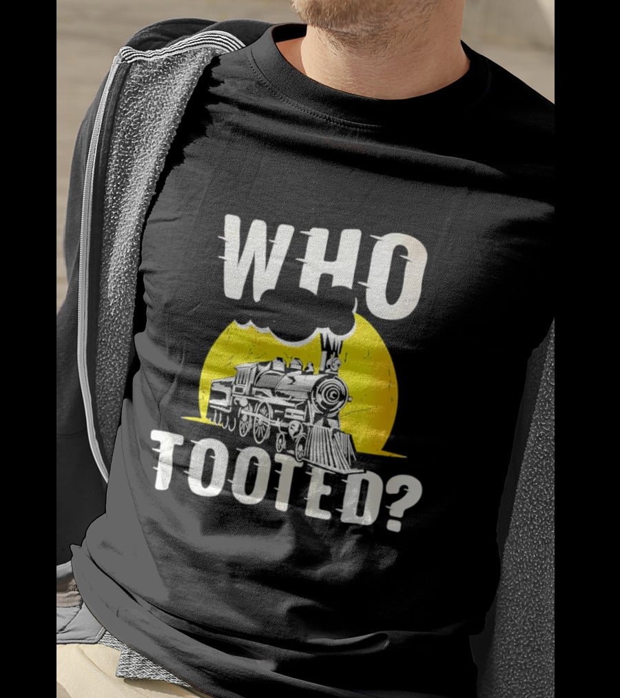 Who Tooted Train Yellow Sun T-Shirt