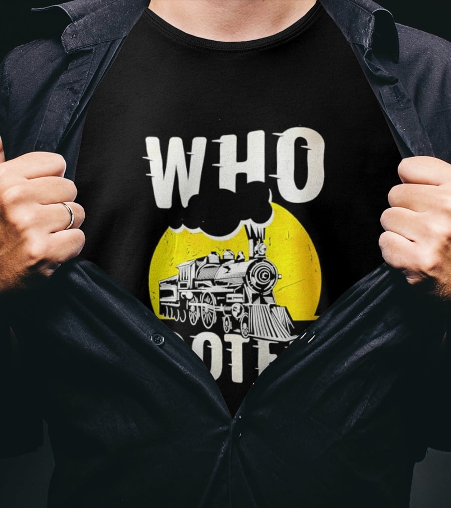 Who Tooted Train Yellow Sun T-Shirt