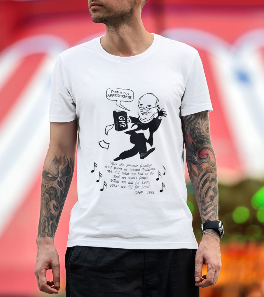 That Is Not Appropriate GHR Speech Bubble Kiss The Summer Goodbye T-Shirt