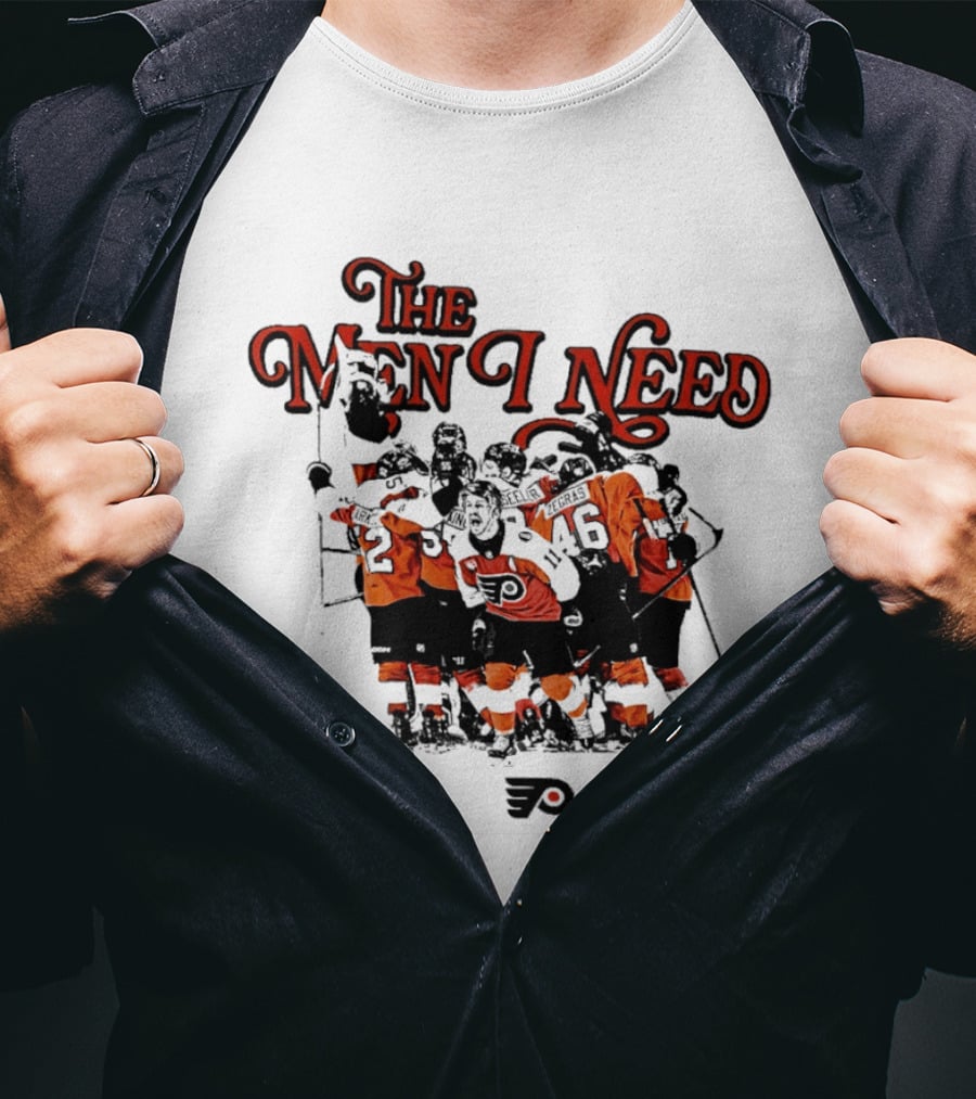 The Men I Need Philadelphia 3.8% Chance Flyers Hockey Team Spirit T-Shirt