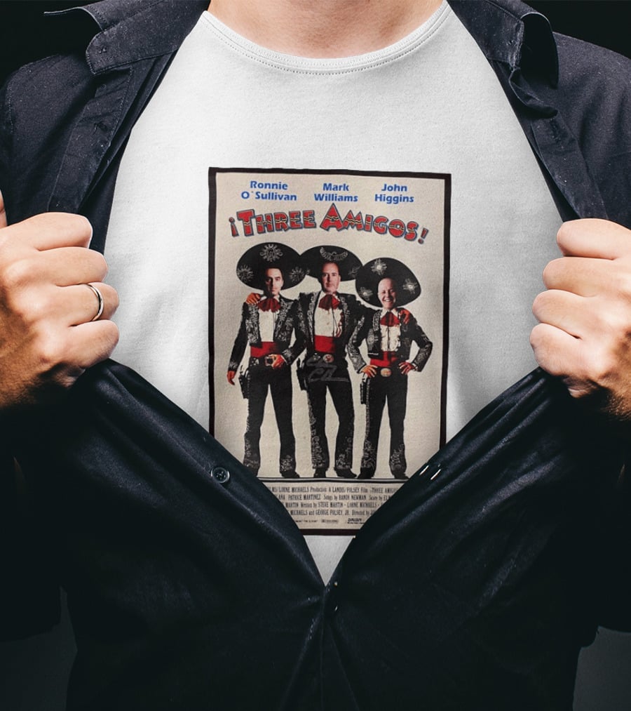 Ronnie O'Sullivan Mark Williams John Higgins Three Amigos Mexican Hat T-Shirt