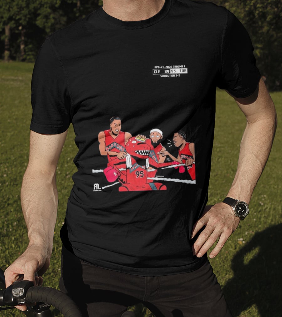A Sketch After Every Raptors Game This Season 2026 Toronto Basketball Team Celebrates Victory In Classic Red Jerseys T-Shirt