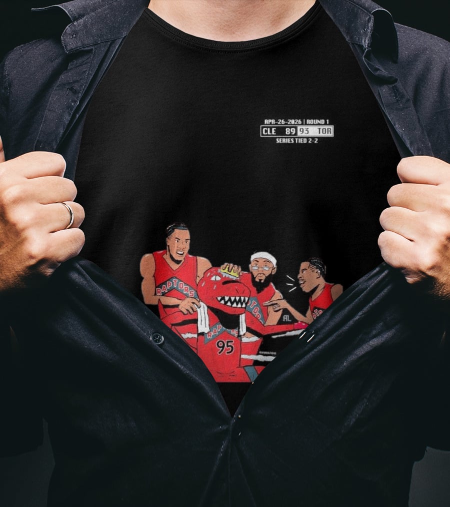 A Sketch After Every Raptors Game This Season 2026 Toronto Basketball Team Celebrates Victory In Classic Red Jerseys T-Shirt