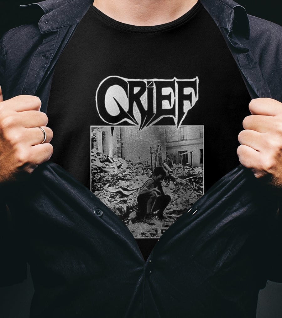 Crief Dismal Vintage Illustration With Forest And Figure T-Shirt