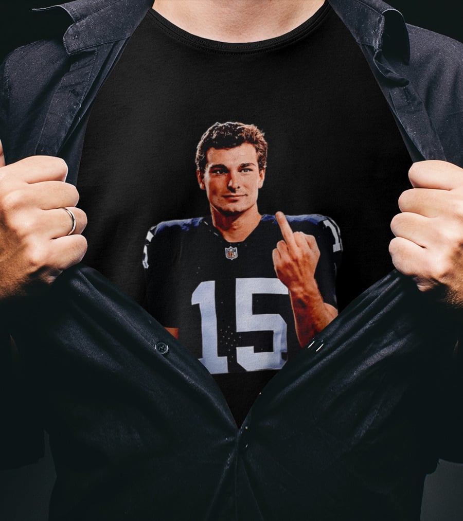 Las Vegas Raiders Fernando Mendoza 2026 Middle Finger Gesture T-Shirt