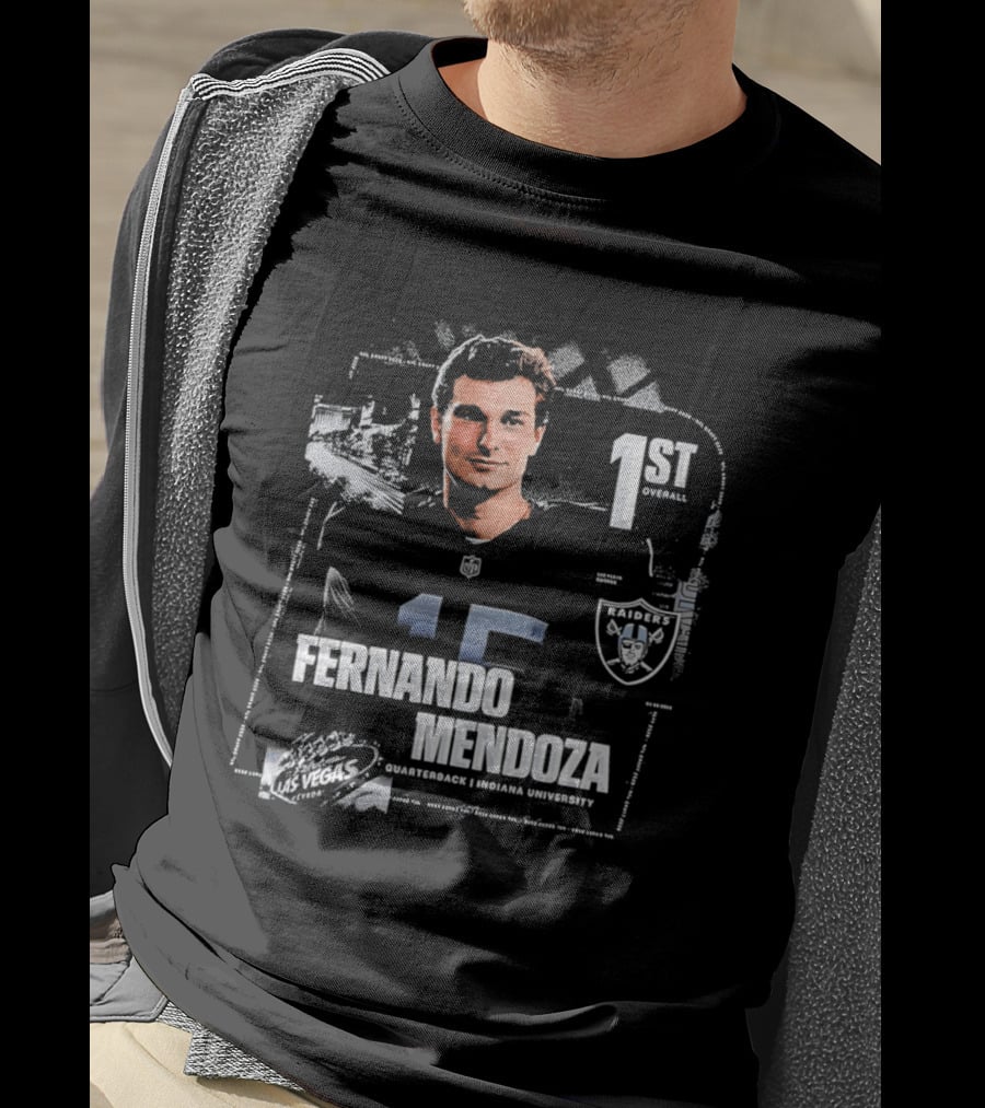 Fernando Mendoza Las Vegas Raiders Quarterback 1st Overall T-Shirt